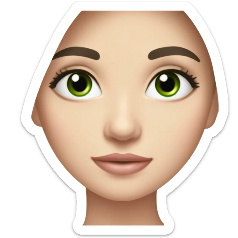 Beautiful Russian lady with green eyes and very long black hair pink clothes with baby  sticker