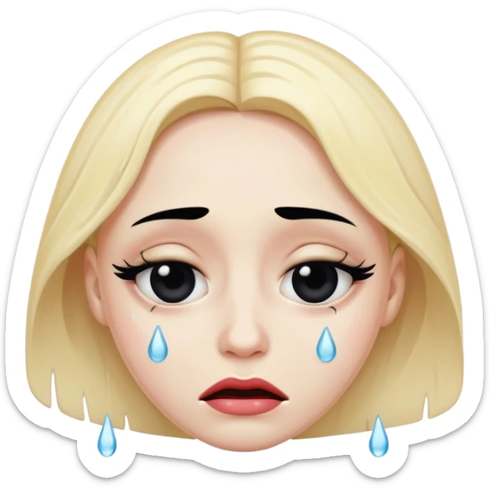 i want an emoji the embodies the lyrics of the song “the abyss” by the weeknd sticker