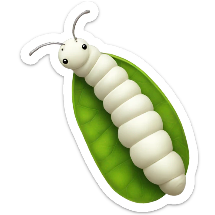Silkworm sticker