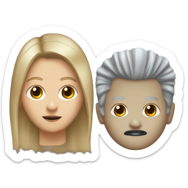 micheal Myers with girl hair dirty blonde sticker