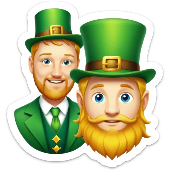 Celebratory Leprechaun sticker