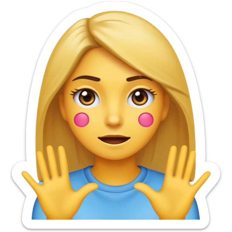 Emoji de una chica muy molesta, ceño fruncido, ojos enojados, brazos cruzados o puños apretados, expresión de frustración intensa, estilo emoji moderno y minimalista, colores planos, fondo transparente. sticker