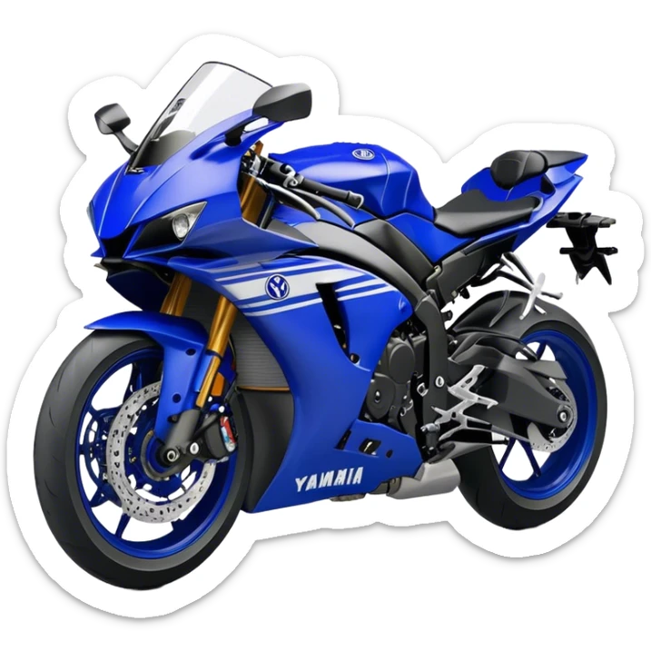 Yamaha YZF (Sportbike) - Yamaha YZF-R1 (Model Year: 2022) (Iconic colour: Blue) sticker