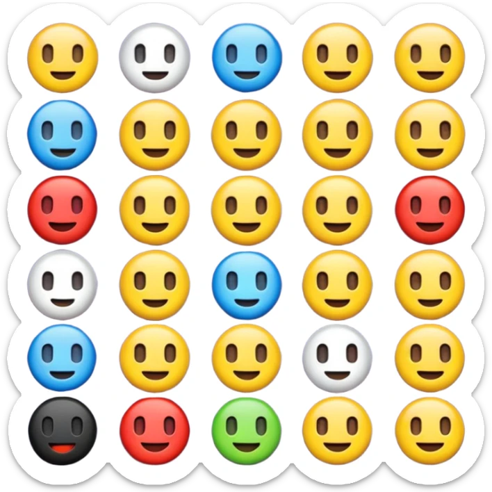 crie emojis para uma comunidade do discord sem fazer ou pegar algo pronto quero algo diferente esses que vc esta fazendo e mt ruim crie outros sticker