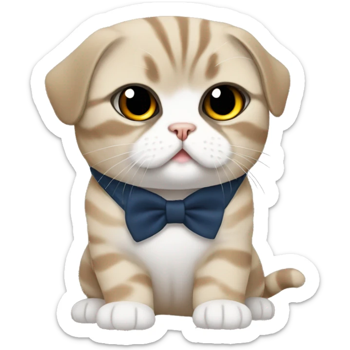 Scottish Fold DJ sticker