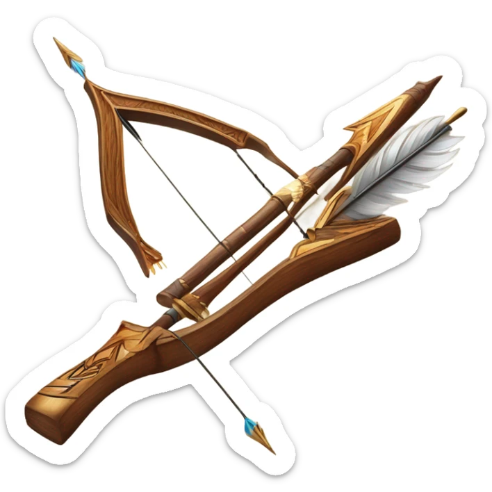 majestic bow arrow sticker