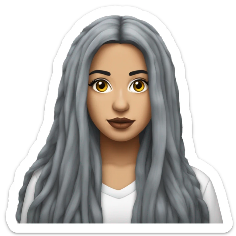 Villana Santiago Pacheco, known professionally as Villano Antillano, is a Puerto Rican rapper, singer and songwriter. She gained recognition in 2022 with the release of "Bzrp Music Sessions, Vol. 51" alongside producer. caucasian dark long hair sticker