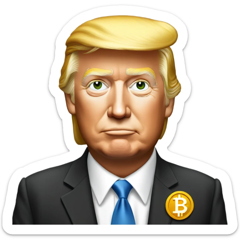 Donald trump bitcoin sticker