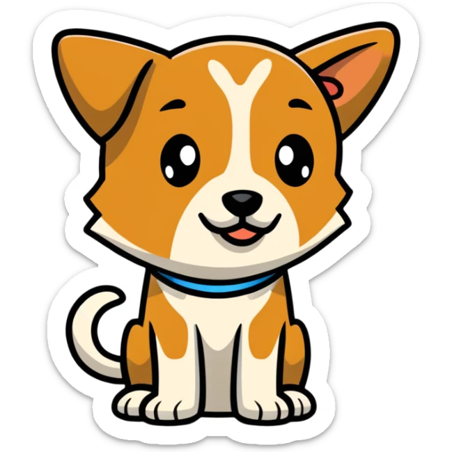 Ein verwundeter hund nicht verletz sond verwundertert eben und ja der hund soll baun sein sticker