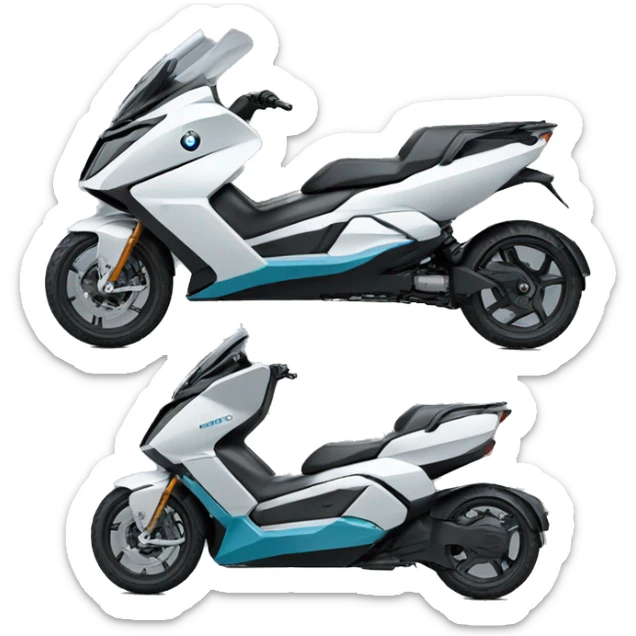 futuristic DELIVERY vehicle covered car bike bmw c1 bmwc1 sticker