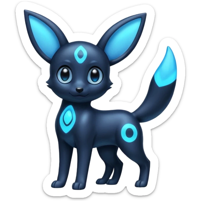 Blue Shiny Umbreon sticker