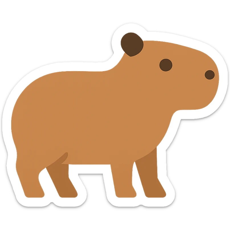 Capybara sticker