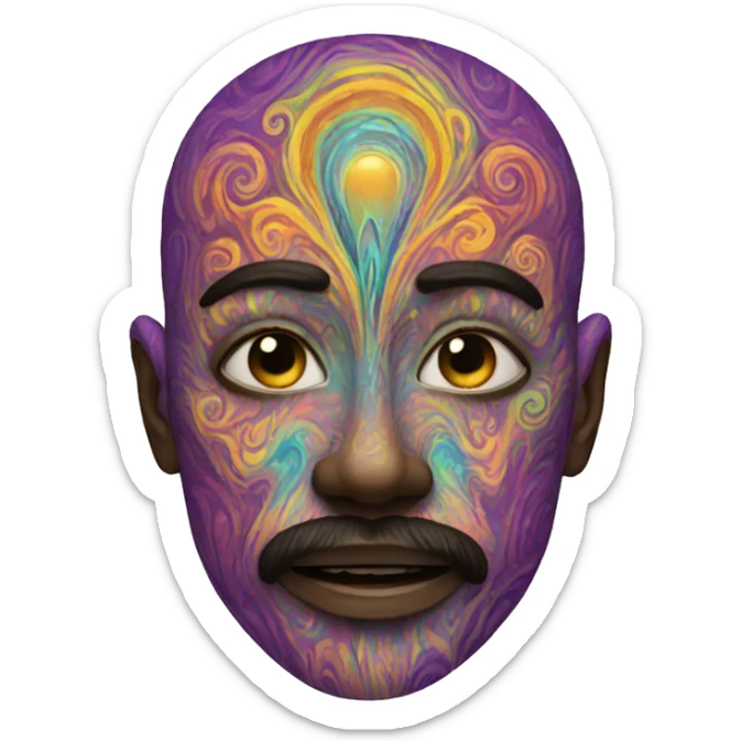 Psychedelic sticker