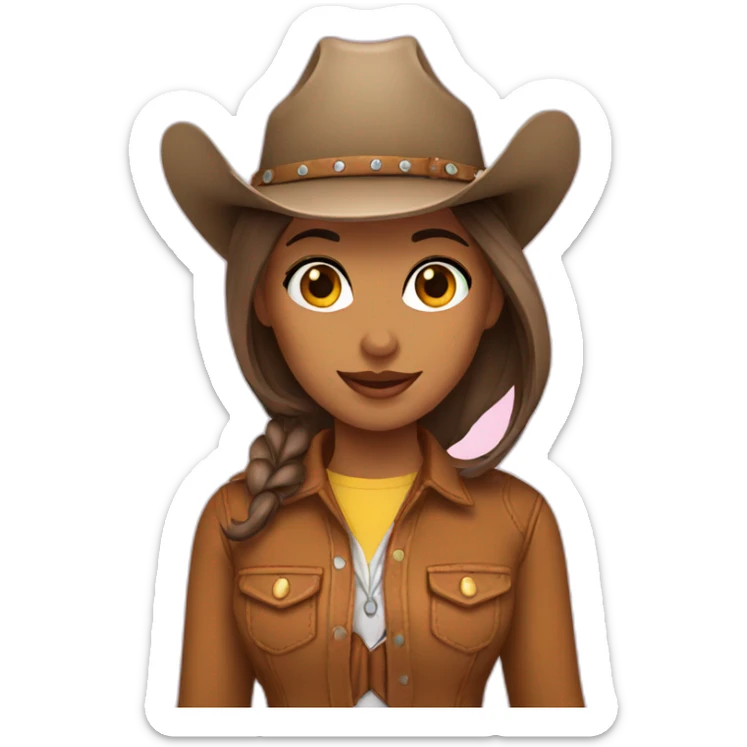 cowgirl  sticker