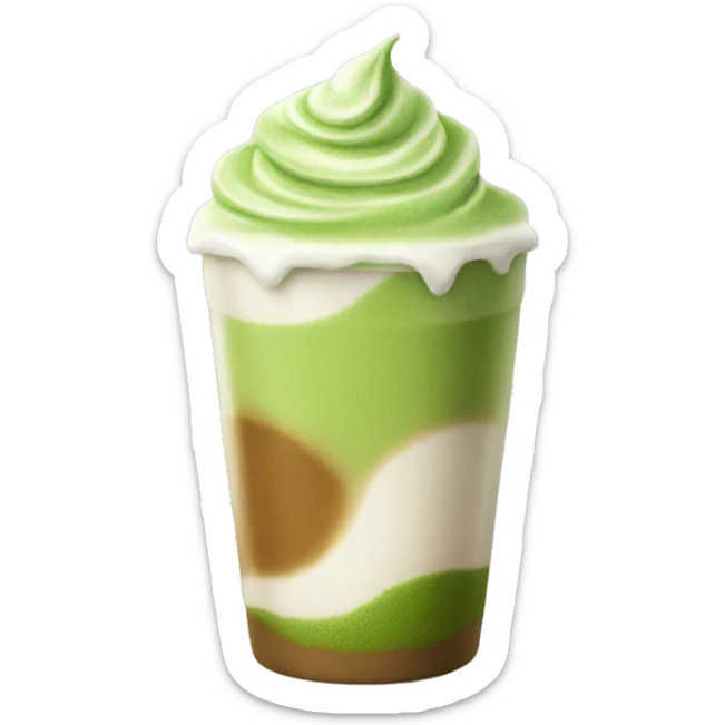 Matcha latte  sticker