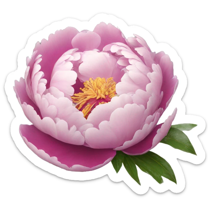 Peony sticker