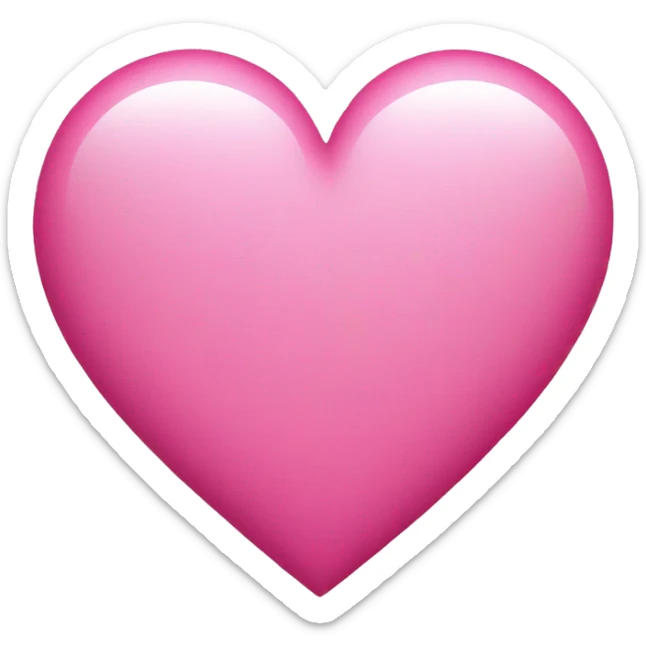 Pink heart sticker