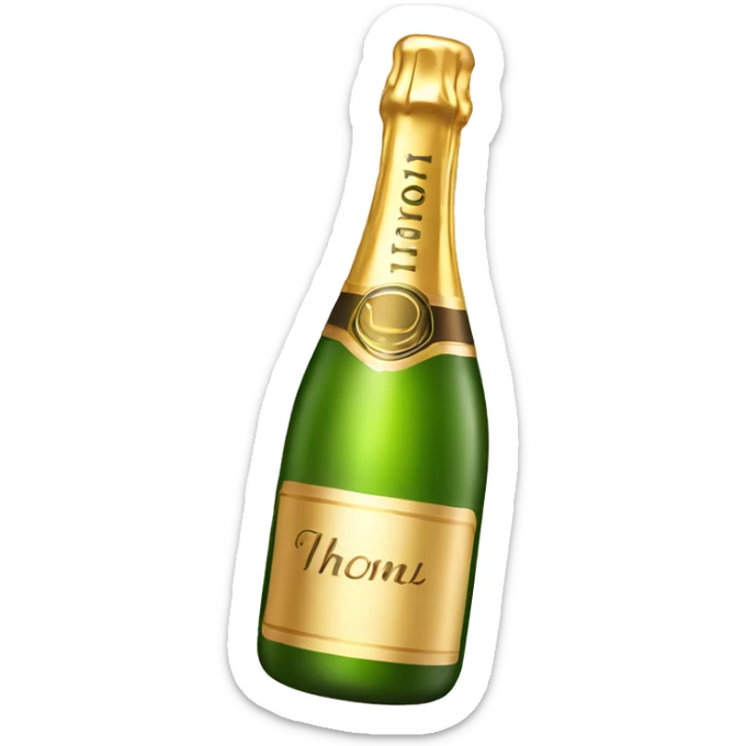 Champagne sticker