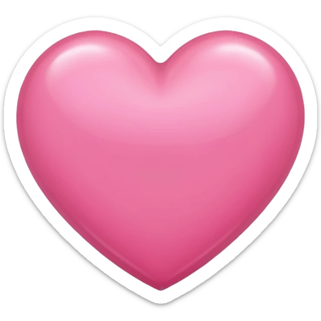Corazón rosa sticker