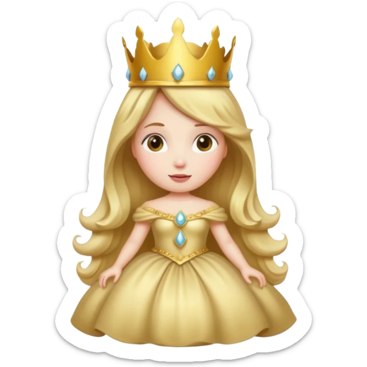 Princess potato sticker