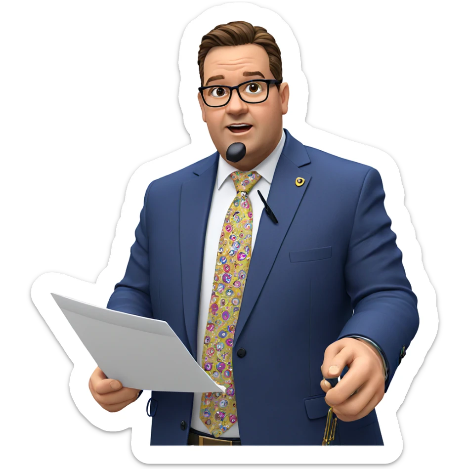 formal attire with accessories sticker