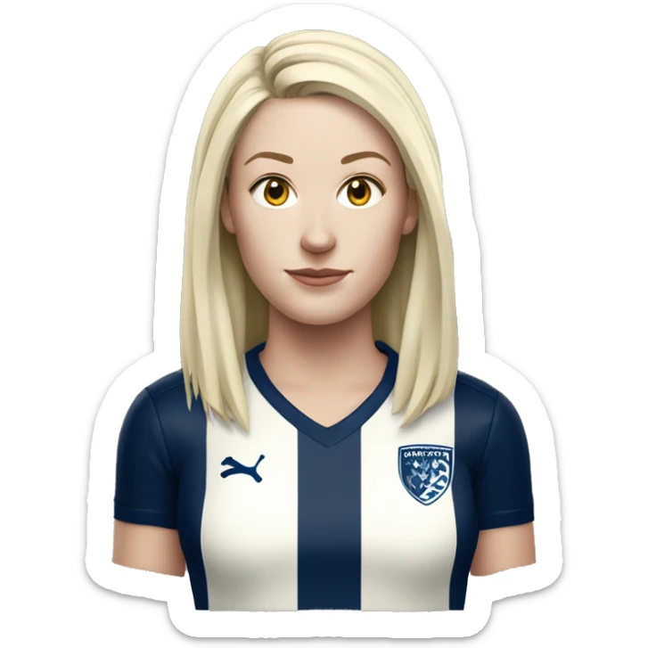 femle wolverhamptonwanderes footballer pale skin sticker