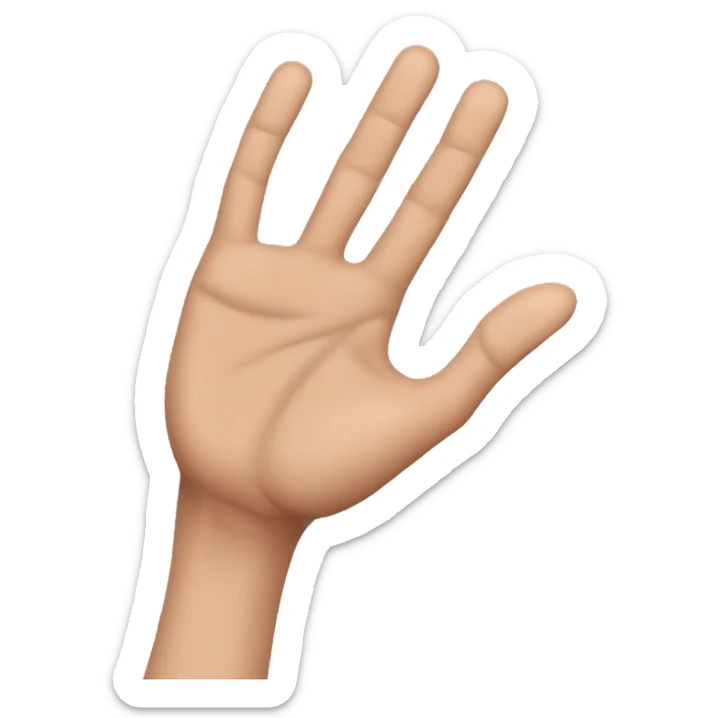 i want an emoji of a hand like this 🤟 but the middle figer is up too sticker