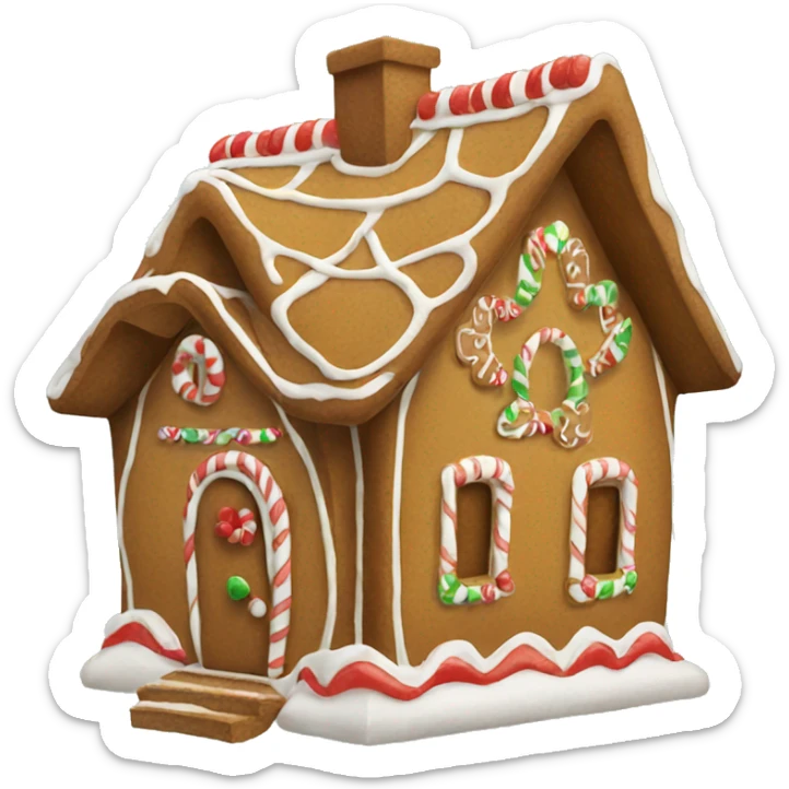 Gingerbread house sticker