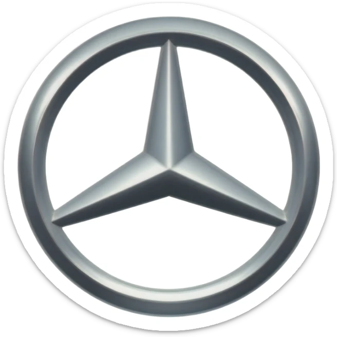 Make a Mercedes logo, Make it small, make it so I can copy and paste it into my TikTok bio sticker