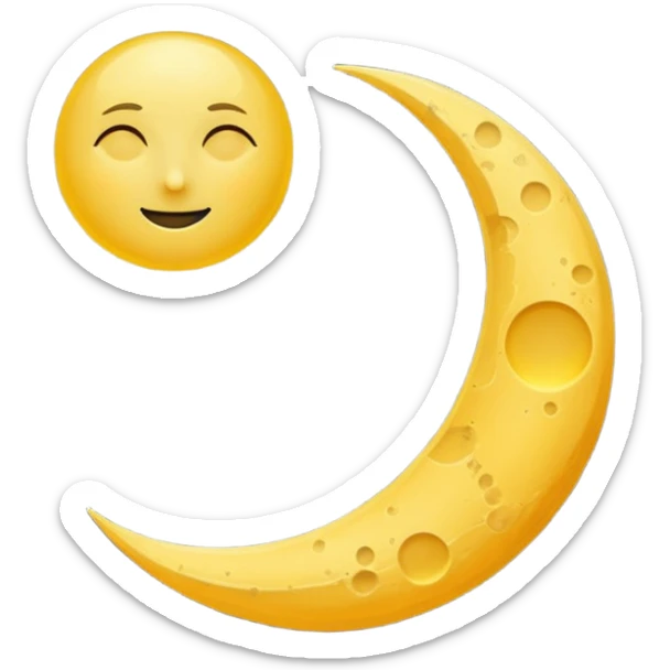 Genarate me a emoji of Drak mode moon and bright mode sun Like we got In our mobile phones sticker