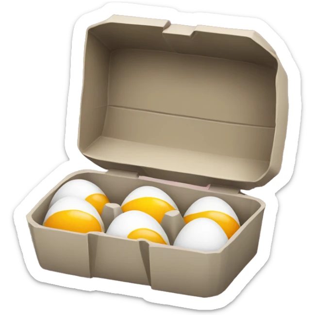 eggs box sticker