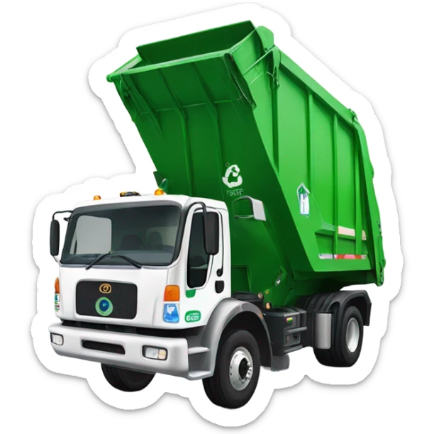 Trash truck  sticker