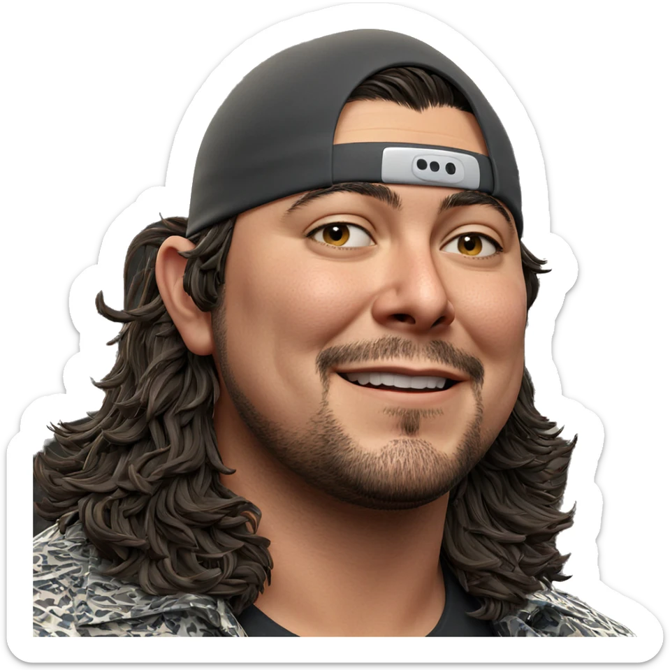 portrait of a stylish performer sticker