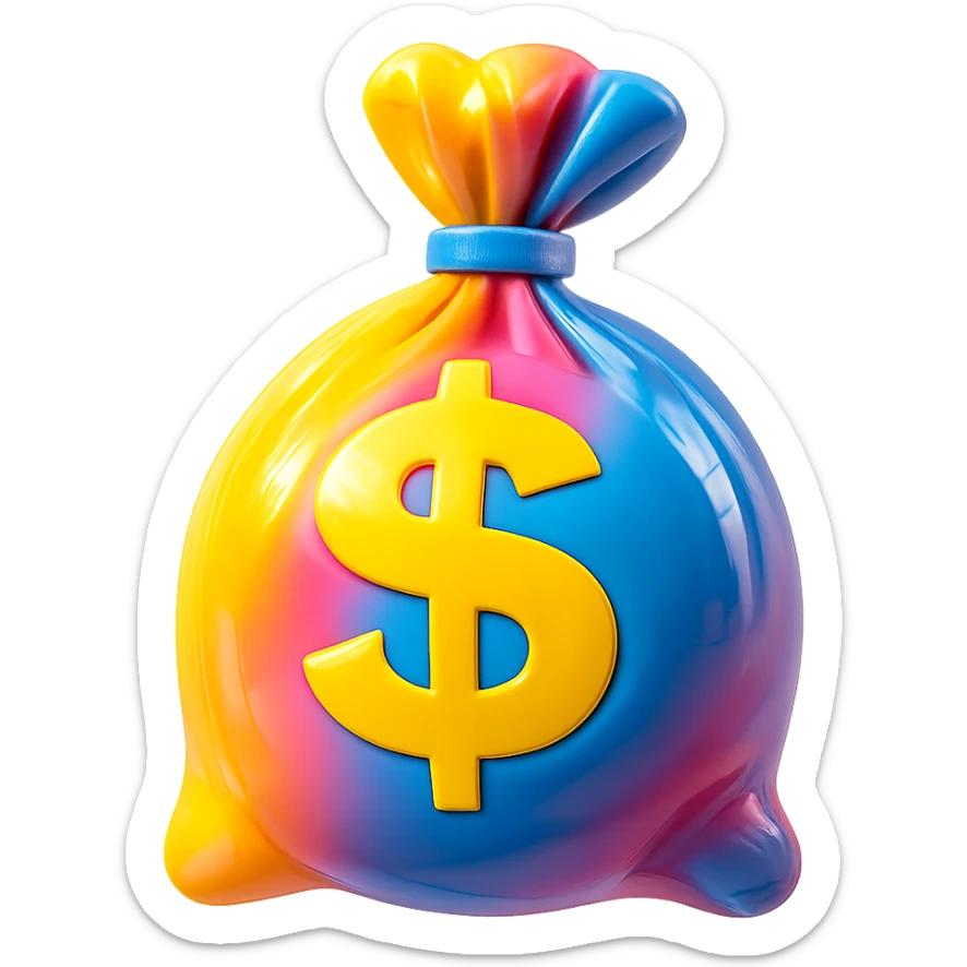 money bag sticker