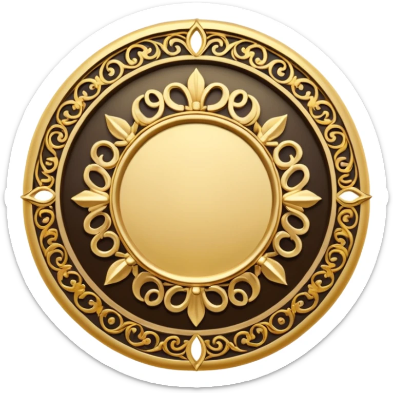 The name of God is repeated in the shape of a circle. sticker