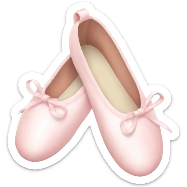 Pale pink ballet shoes sticker