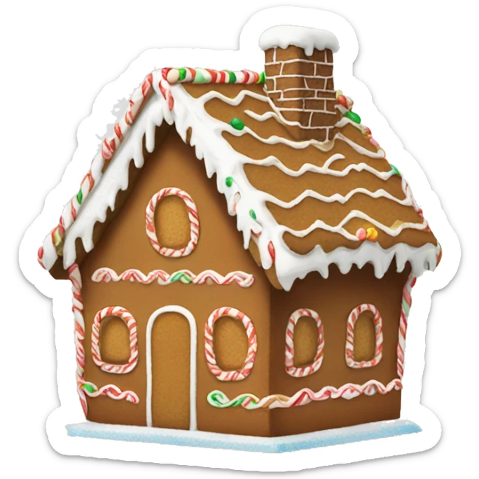 gingerbread house sticker