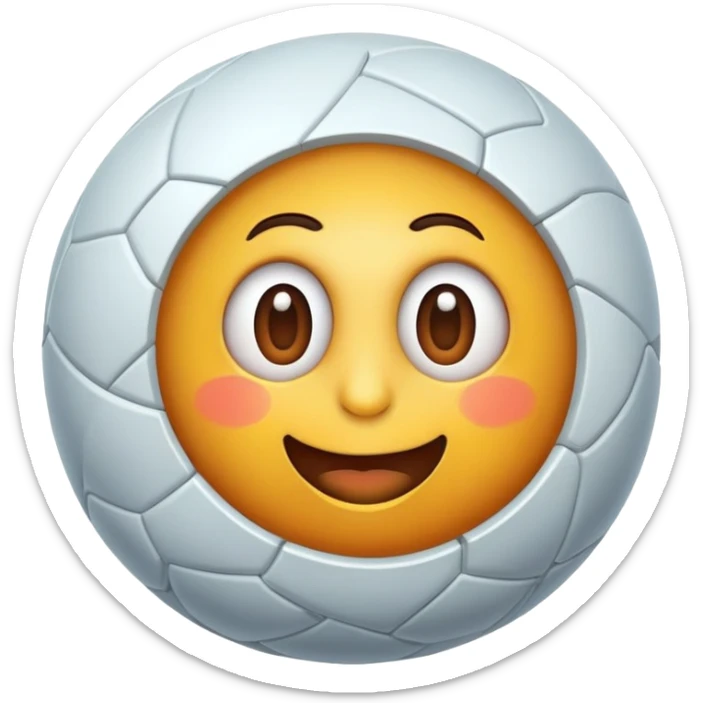 Un personaje con una bola del mundo como cabeza sticker