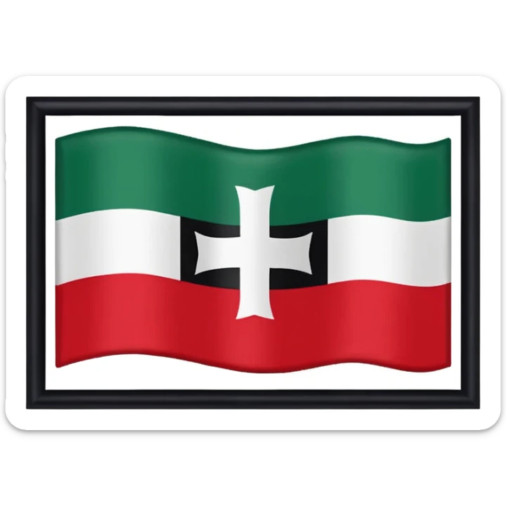 Canton st Gallen Switzerland the flag of saint gallen sticker