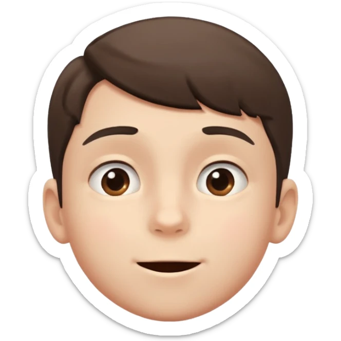 A boy showing right cheek to her mother asking for a gentle playful slap only boy no picture of mother included in emoji
Give side view of right cheek sticker