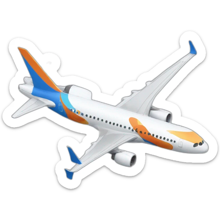 Create me an emoji with the airline "flydubai" colours theme and a discord emoji in-side sticker
