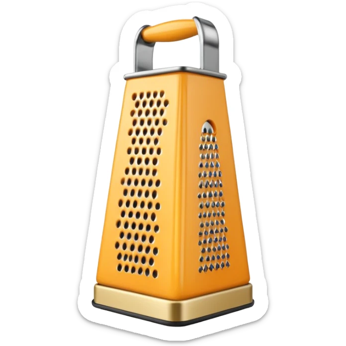 Cheese grater sticker