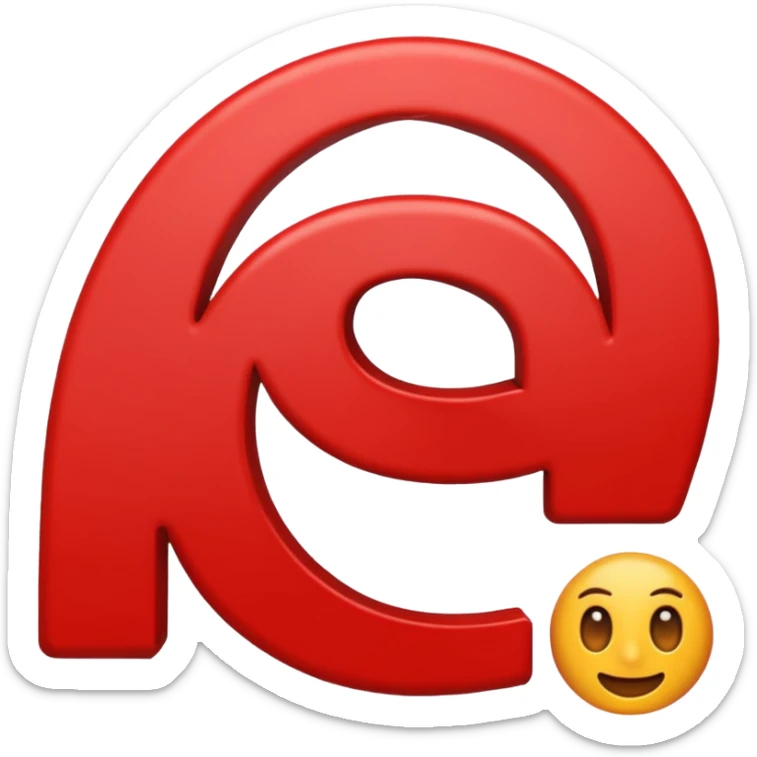 Un logo en letras rojas con contorno blanco que diga AVOMUSIC  sticker