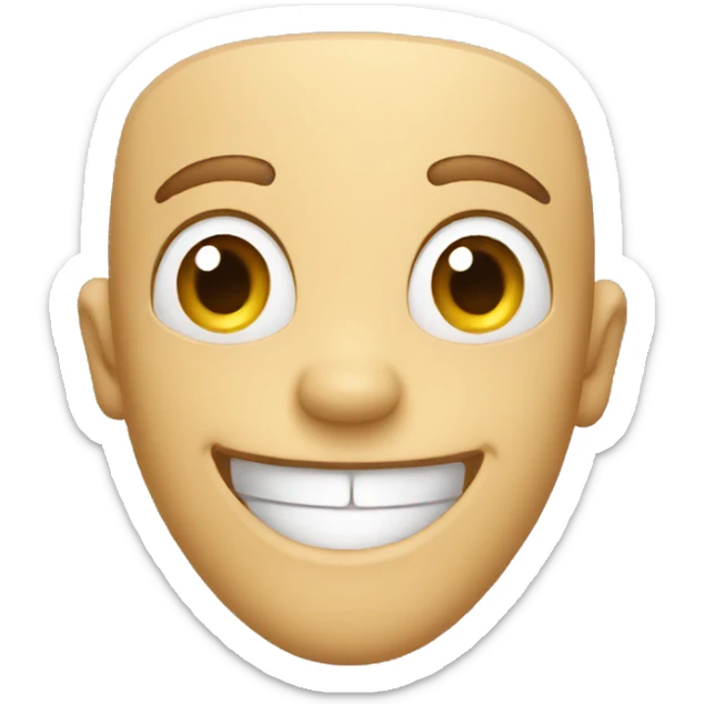 arms out smile sticker