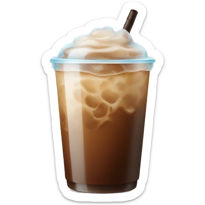 Iced coffee sticker