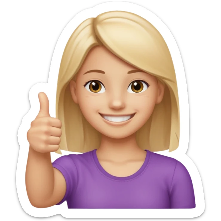 una chica sonriendo con un pulgar hacia arriba con un texto al arriba q pone “me apunto a tdo” sticker