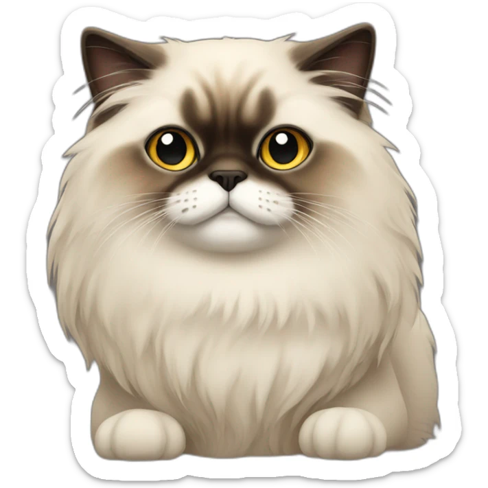 himalayan cat sticker