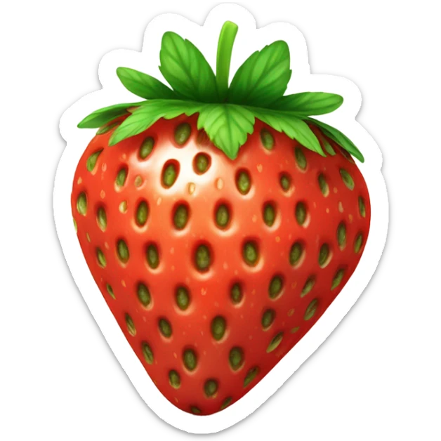 Strawberry sticker