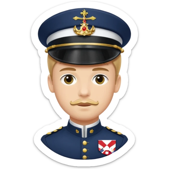 Prince John Of United Kingdom 5th Son of King George V who died at age of 15 in Sailor Uniform  sticker