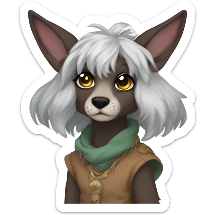 Custom anthro fantasy-animal-fursona griffsnuff & LiLaiRa & Falvie full body sticker